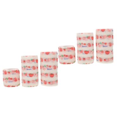 BCOATH 6-Roll Self-Adhesive Dog Bandages, Adjustable Non-Slip Paw Wraps