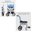 ZGYOZMNG Commode Chair for Seniors with Wheels, Foldable Shower Commode Chair with Adjustable Armrests view 4