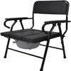 Bedside Commode Chair for Seniors with Armrests and Backrest view 1