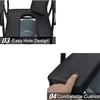 Bedside Commode Chair for Seniors with Armrests and Backrest view 4