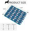 Lukery 2-Pack Washable Dog Pee Pads, Reusable Puppy Training Mats, Quick-Absorbing, M Snowman view 2