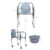 ZGYOZMNG Deluxe Steel Commode Chair, Height-Adjustable Commode Chair, Toilet Safety Frame view 3