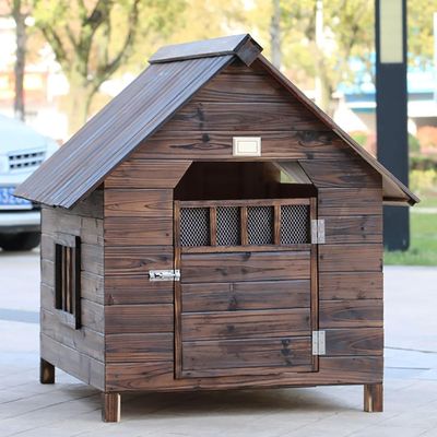 Outdoor Wooden Dog House, Weatherproof, XL