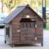 Outdoor Wooden Dog House, Weatherproof, XL view 1