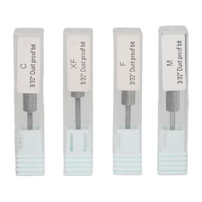 4-Piece Tungsten Carbide Nail Drill Bit Set