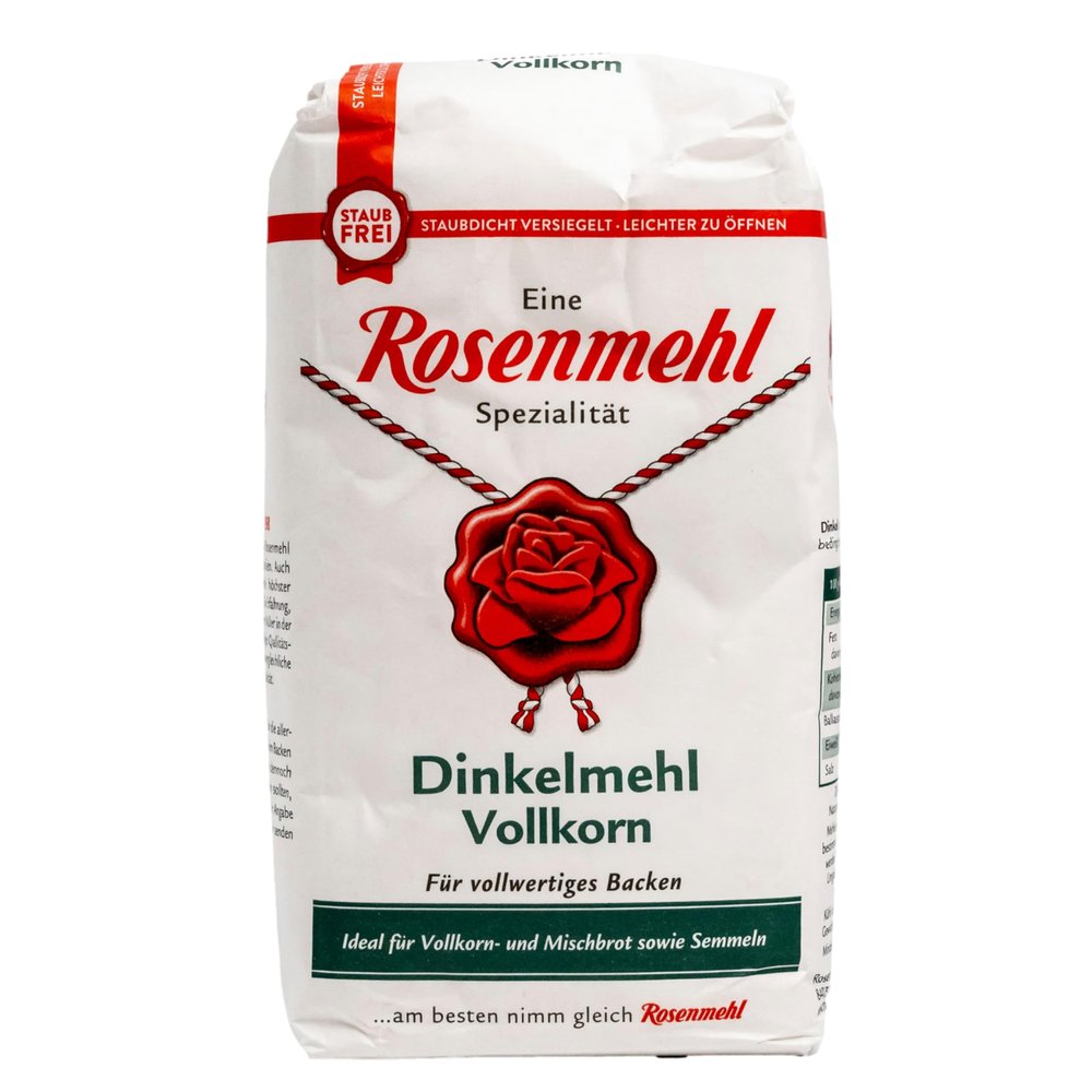 Rosenmehl Premium Whole-Grain Spelt Flour, 1000 g
