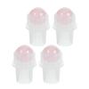 FRCOLOR 4-Piece Jade Rollerball Inserts for 10 mL Essential Oil Bottles, 16 mm Neck, Pink view 1
