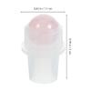 FRCOLOR 4-Piece Jade Rollerball Inserts for 10 mL Essential Oil Bottles, 16 mm Neck, Pink view 2