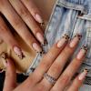 Leopard Print Long Coffin Press-On False Nails with File view 1