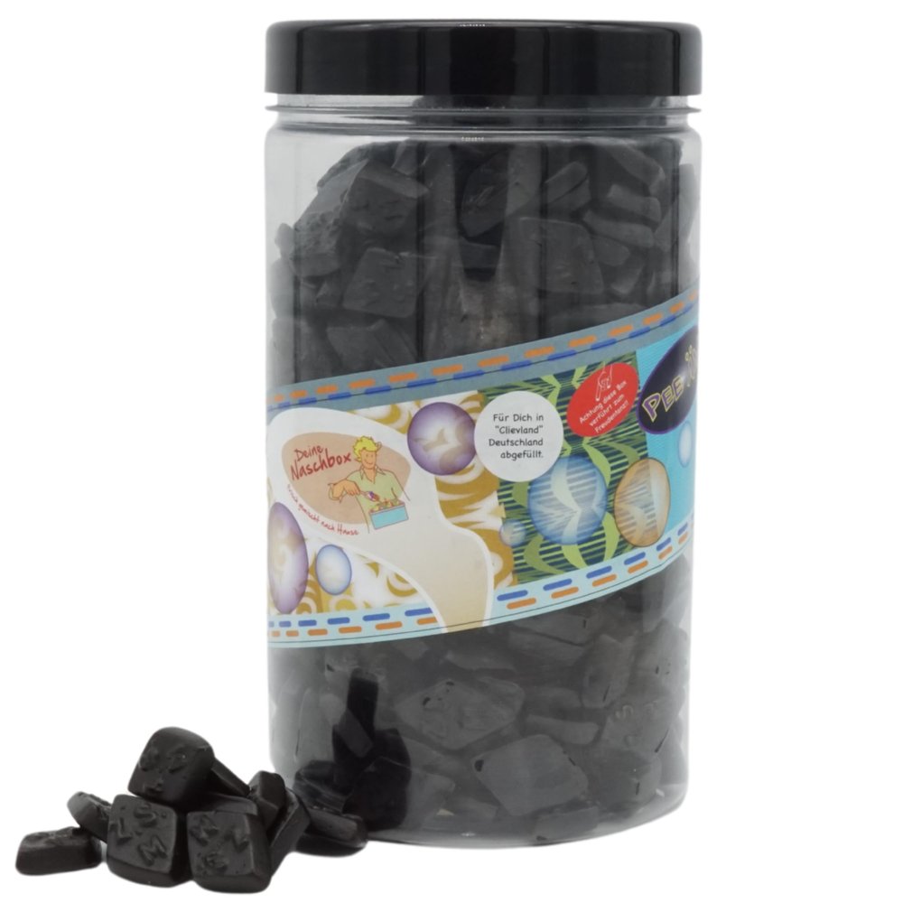 Your Sweet Box | Sugar-Free Salt Licorice Diamonds | 1 kg Pot | XL Bulk Pack for Parties, Candy Bars & Gifting