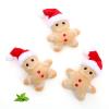 3 Pack Christmas Catnip Plush Toys - Gingerbread Man Chew Toy view 1