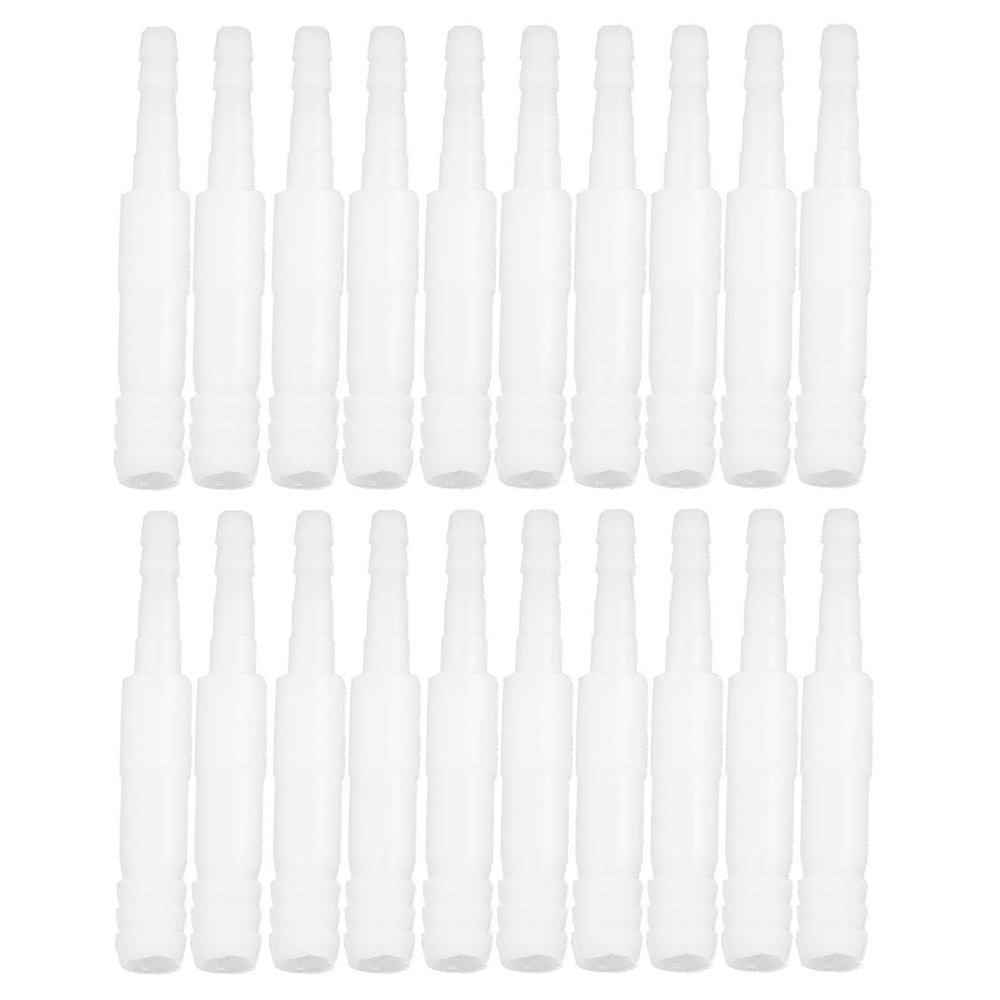 Transparent Aquarium Hose Adapters, 20-Piece Set, 4 mm to 8 mm PVC Connectors