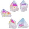KYEYGWO Natural Irregular White Titanium Coated Quartz Crystal Cluster view 4