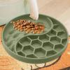 Slow-Feeder Dog Bowl, Silicone Anti-Slip Puzzle Bowl view 3