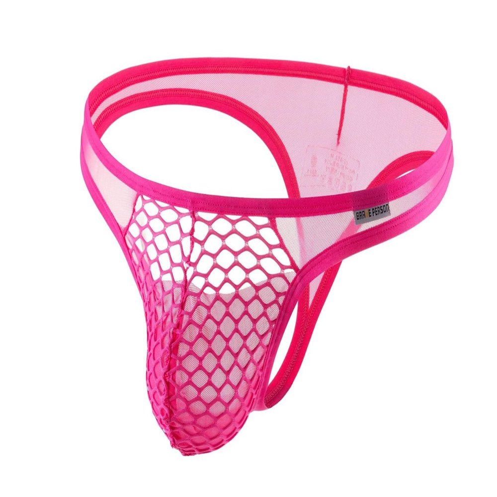 Beokeuioe Men's Low-Rise Mesh T-Back Thong