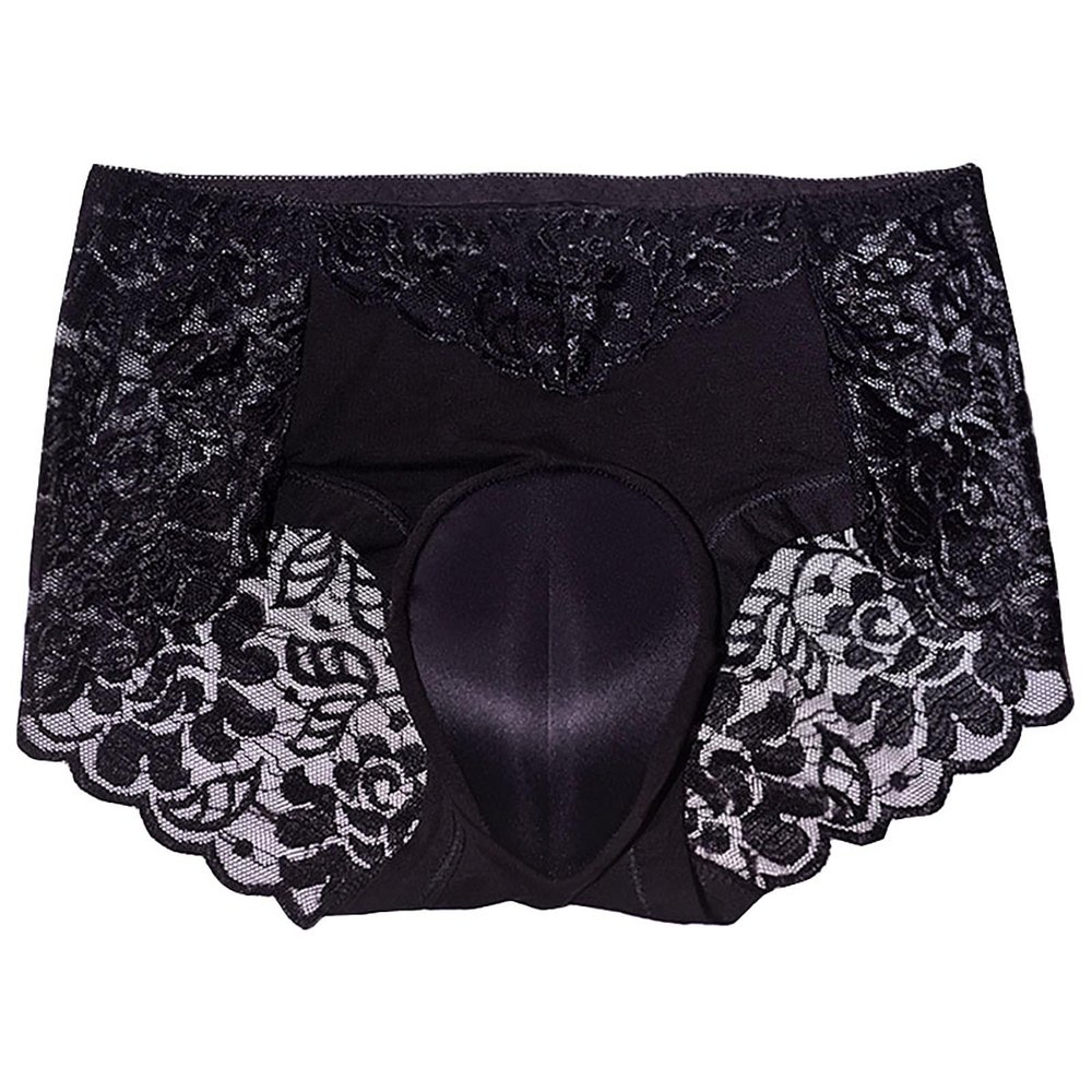 Beokeuioe Lace High-Waist Tucking Gaff Thong for Crossdressers and Transgender Underwear