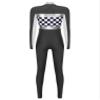 JEATHA Women's Sexy Racer Costume, Long-Sleeve Slim-Fit Jumpsuit, Black, S view 4