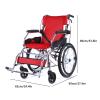 PNAJFUEL Folding Aluminum Alloy Wheelchair with Hand Brakes for Seniors view 2