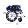 PNAJFUEL Folding Aluminum Alloy Wheelchair with Hand Brakes for Seniors view 3