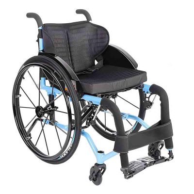 SXTYFBB Folding Lightweight Active Wheelchair, Aluminum Self-Propelled Performance Wheelchair, 36 cm