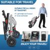 SXTYFBB Wheelchair, Foldable Lightweight Multipurpose Wheelchair with Ultra-Light Drive, for Transport, Boarding, and Travel, 3 view 3