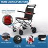 SXTYFBB Wheelchair, Foldable Lightweight Multipurpose Wheelchair with Ultra-Light Drive, for Transport, Boarding, and Travel, 3 view 4
