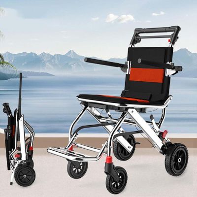 SXTYFBB 04 Folding Lightweight Aluminum Transport Wheelchair