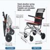 SXTYFBB 04 Folding Lightweight Aluminum Transport Wheelchair view 2
