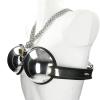 HSDwerwh Sm Female Chastity Belt, Sex Chastity Belt, Stainless Steel Bra Restraints (Size: 60–90 cm) view 2