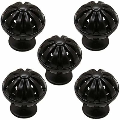 5-Pack Black Birdcage Cabinet Knobs, 35 mm