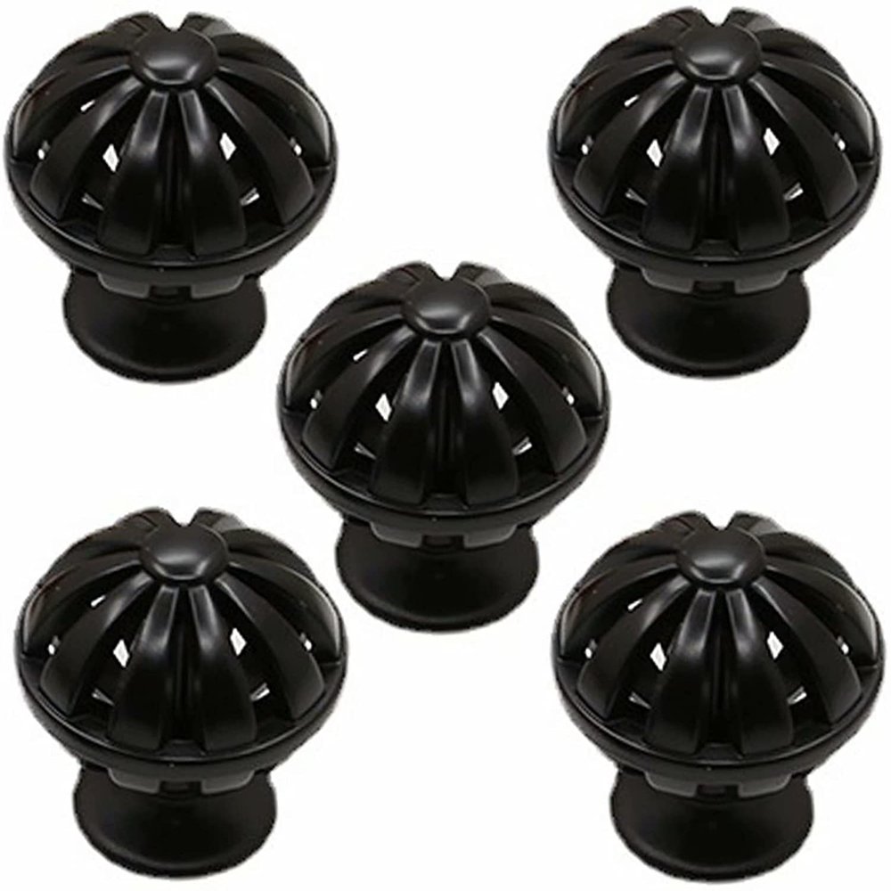 5-Pack Black Birdcage Cabinet Knobs, 35 mm