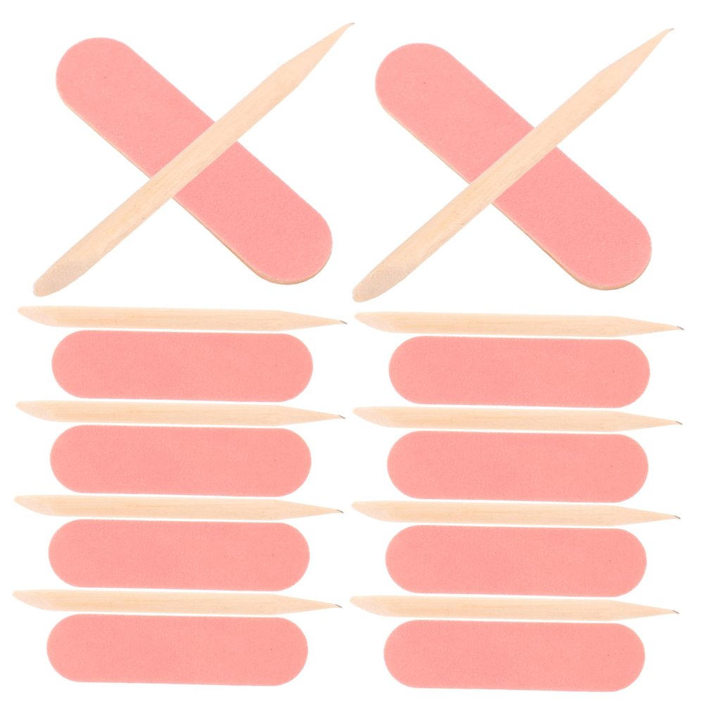 FRCOLOR 50 Small Disposable Nail Files, Fine Grit for Natural Nails and Professional Manicures