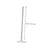 Stainless Steel Drinking Straw Set, 1 Set, Silver, with Cleaning Brush view 2