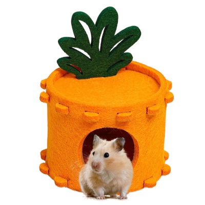 Small Felt Hamster Bed Tunnel Nest for Hamsters, Chinchillas and Other Small Pets