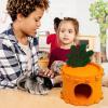 Small Felt Hamster Bed Tunnel Nest for Hamsters, Chinchillas and Other Small Pets view 2