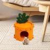 Small Felt Hamster Bed Tunnel Nest for Hamsters, Chinchillas and Other Small Pets view 3
