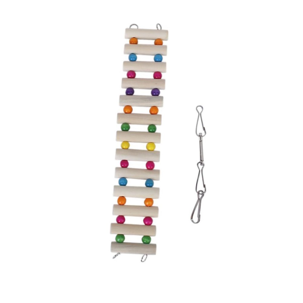 Supvox Wooden Parrot Swing and Pet Bridge Ladder, 30 cm