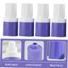 4-Pack 15 ml Airtight PP Pump Bottles, Purple view 2