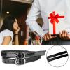 Generico Transparent Black Elastic Heel Shoe Straps with Buckles view 3