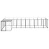 Black Steel Dog Kennel, 7.26 m², for Garden and Patio view 2