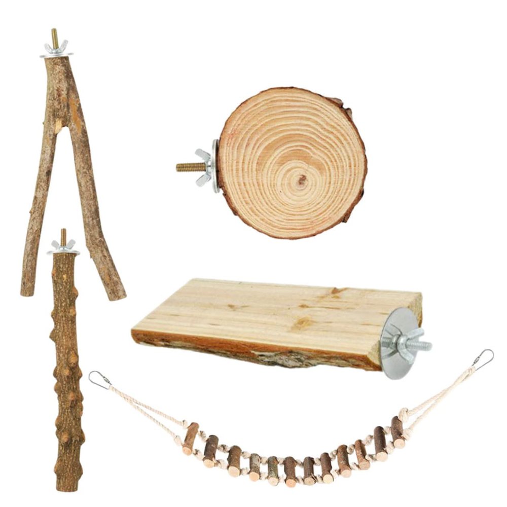 Wooden Perches for Bird Cages with Smooth Surface