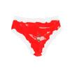 YGZHANYUANOKU Lockable Sissy Men's PVC Ruffled Bloomer Skirted Briefs, Red, S view 1