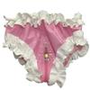 YGZHANYUANOKU Lockable Sissy Men's PVC Ruffled Bloomer Skirted Briefs, Red, S view 2