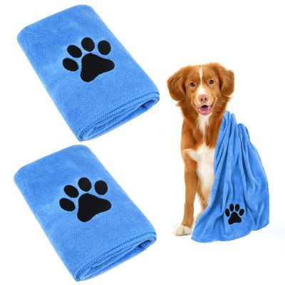 Dog Towels, 2-Pack, Extra Absorbent for Dogs and Cats
