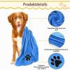 Dog Towels, 2-Pack, Extra Absorbent for Dogs and Cats view 4