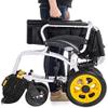 PNAJFUEL Foldable Self-Propelled Aluminum Wheelchair with Safety Belt, 36 Small-Wheel Rotation view 2