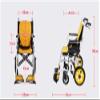 PNAJFUEL Foldable Self-Propelled Aluminum Wheelchair with Safety Belt, 36 Small-Wheel Rotation view 4
