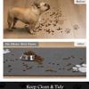Non-Slip Dog Bowl Mat, Waterproof Absorbent Pet Feeding Mat, Dark Gray, 60 x 90 cm view 3