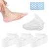 100 Disposable Clear Plastic Foot Masks view 1