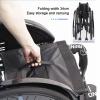 Sports and Recreational Wheelchair, Large All-Terrain Wheelchair for Adults with Disabilities, Foldable, Portable, Self-Propelled, 38 cm, Black view 4